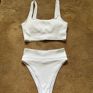 Ribbed bikini set